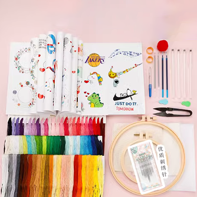 . DIY thêu áo thun công cụ để gửi cho bạn trai handmade túi thêu tự làm quà tặng trên quần áo thêu đôi tay áo ngắn - Công cụ & vật liệu may DIY