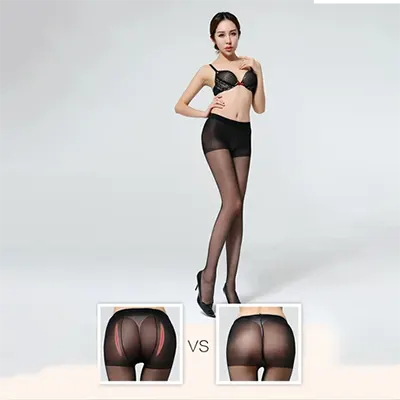 Vớ đen bít tất đen nữ ống trung bình jk nửa đầu gối trong thủy triều Vớ mùa thu và mùa đông bếp ống tất kết hợp đầu gối ống cao - Vớ giảm béo