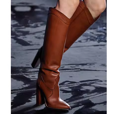 Người nổi tiếng mạng Martin boots của phụ nữ 2019 mùa thu và mùa đông mới ủng xe máy tất cả các trận đấu giày ống cao màu đen nữ thời trang xu hướng khởi động đơn - Giày ống