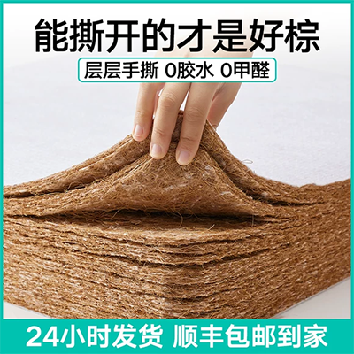 Nệm cọ cứng xơ dừa 1.5m 1.8m Mỏng kinh tế 1.2 Cột sống trẻ em Tùy chỉnh - Nệm