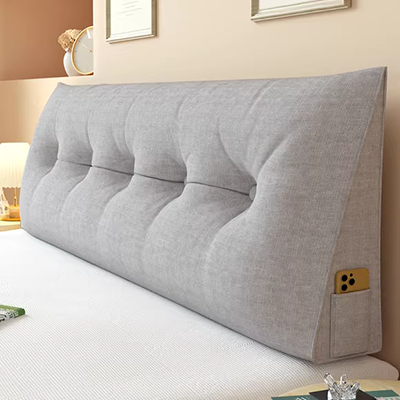 Màu sắc đồng nhất Phong cách Bắc Âu tấm phủ đầu giường bao gồm đầy đủ tấm tựa lưng bao gồm gói mềm gỗ đầu giường bảo vệ bụi phòng ngủ 1.5 - Bảo vệ bụi