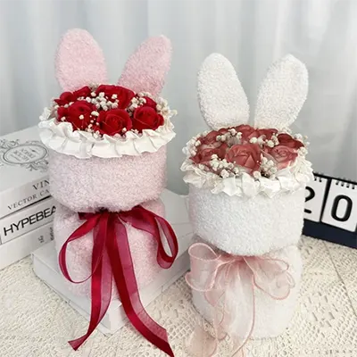 Ngôi sao Baby Stitch Doll Hoa Phim hoạt hình Bó hoa Hộp quà Làm bằng tay Khâu tốt nghiệp Ngày lễ Giáng sinh Mong ước ánh sáng - Hoa hoạt hình / Hoa sô cô la