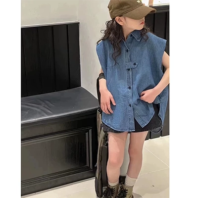 Cô gái mùa thu đông quần áo vest quần áo trẻ em 2019 kiểu mới nước ngoài cô bé hoạt hình dày áo không tay trẻ em vest ấm - Áo ghi lê