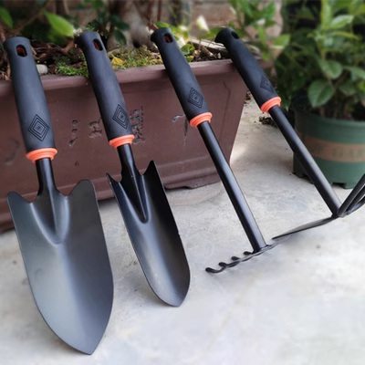 Xẻng nhỏ bốn dụng cụ làm vườn bốn mảnh cung cấp đất trồng cây xẻng cào cuốc lớn cuốc trồng hoa - Nguồn cung cấp vườn