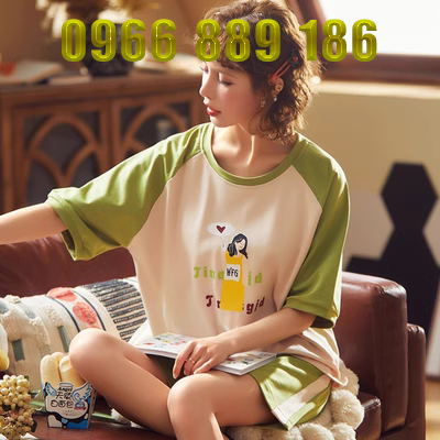 Phù hợp với phụ nữ đồ ngủ hai mảnh phụ nữ mùa hè ngọt ngào mùa hè mỏng mùa hè sản phẩm mới của phụ nữ quần short thường bộ - Pyjama
