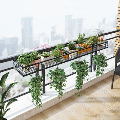 Kệ hoa chậu hoa giá treo ban công kệ phòng khách trang trí đơn giản bình hoa kệ hoa ban công trong nhà giá chậu hoa - Vase / Bồn hoa & Kệ