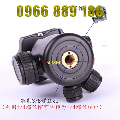 Thời đại nhẹ Q02 Máy ảnh DSLR chân máy hình cầu toàn cảnh hình trụ thủy lực giảm xóc trượt tiêu chuẩn - Phụ kiện máy ảnh DSLR / đơn