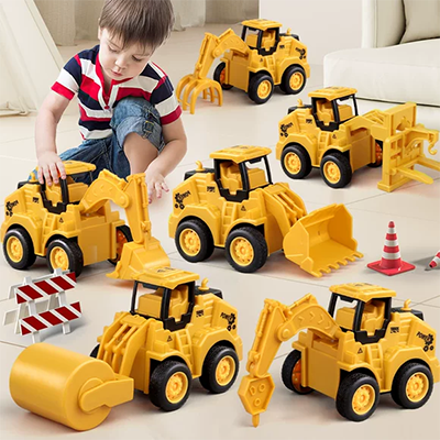 Đồ chơi trẻ em ô tô, máy xúc, máy xúc, mô hình xe kỹ thuật trượt quán tính, xe nâng xếp hình bằng nhựa, loại nhỏ mới - Đồ chơi điều khiển từ xa