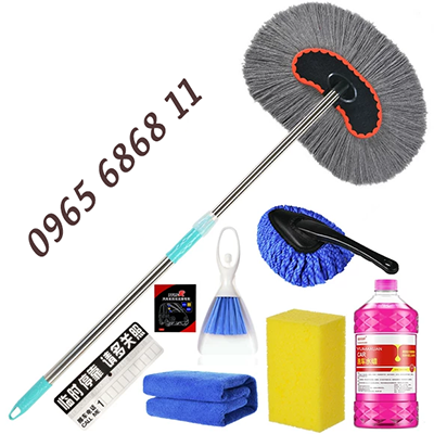 Chổi rửa xe lau xe tay cầm dài ống lồng rửa xe bàn chải xe ô tô chổi lau xe ô tô cung cấp dụng cụ lau xe lau nhà - Sản phẩm làm sạch xe