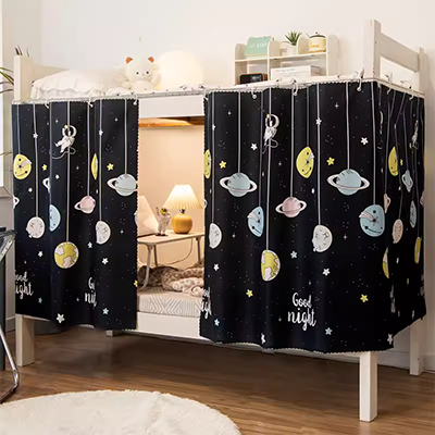 Bắc Âu ins net màu đỏ tạo tác che bóng ngủ ký túc xá sinh viên rèm che trên giường tầng dưới giường nữ màn rèm vải - Bed Skirts & Valances
