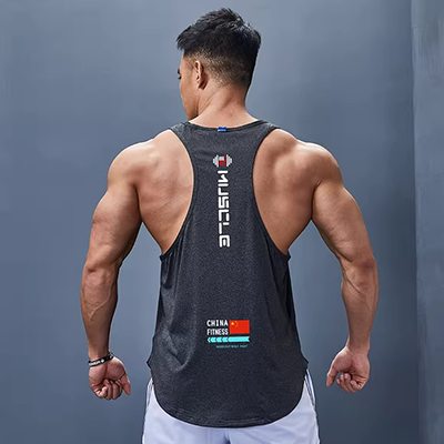 Áo vest nam tập thể dục của nam giới mùa hè băng lụa phương thức liền mạch thể thao rào cản lỏng lẻo loại áo lót - Áo vest