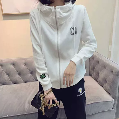 Bán giảm giá mùa giảm giá áo khoác nữ phong cách nóng cổ cao kim cương kiểm tra đơn giản áo dài giữa đầu gối ấm quá gối - Xuống áo khoác