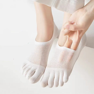 [2  10 đôi] tất nữ, tất nữ, tất đi thuyền, tất vô hình, tất cotton, tất miệng nông thấp, tất mỏng mùa hè - Vớ sợi tre
