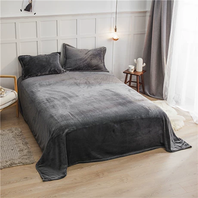 Bộ đôi khăn gối nhung san hô chống trơn trượt, khăn gối, khăn flannel, khăn đệm, khăn phủ, 2 chiếc - Khăn gối