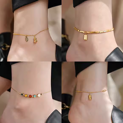 Quả óc chó vòng tay em bé sốc làm thủ công giỏ đào nam và nữ năm sinh vòng tay trẻ em vòng chân dây đỏ - Vòng chân