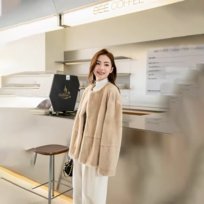 Tianxuan đích thực Quần áo mùa thu / đông của phụ nữ Hàn Quốc Áo khoác lông mới hợp thời trang và áo khoác len dài TBDE279 - Áo khoác dài