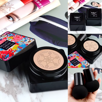 Kem nền che khuyết điểm Kakashi bb cream cc cream chính hãng EXOTOO nấm cushion thực vật nuôi dưỡng - Kem BB