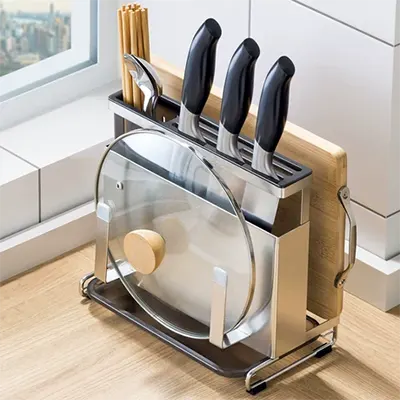 . Giá để dao, giá để đồ dùng nhà bếp, giá để thớt, giá để dao, giá để dao, giá đựng đồ dùng nhà bếp, giá để dao inox, giá để thớt, đe - Phòng bếp