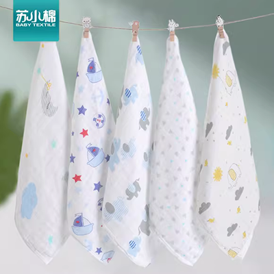 Khăn gạc trẻ em nước bọt khăn tay Em bé lau bông gạc cung cấp khăn vuông mềm khăn tay khăn mặt - Cup / Table ware / mài / Phụ kiện