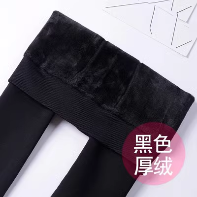 Mùa đông cộng với quần legging nhung dày nữ cộng với XL mập mạp là đôi chân trần mỏng manh và màu da nhân tạo. - Xà cạp