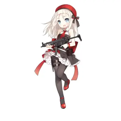 Imperial Capital Anime COSPLAY Fake Hair Girls Frontline COS MP5 Custom Wig - Cosplay