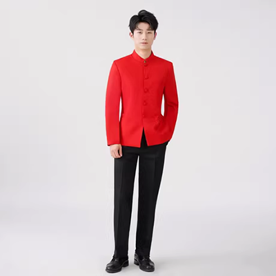 2018 mới phong cách Trung Quốc nam retro nói chuyện phù hợp với câu chuyện áo choàng trang phục quốc gia áo choàng trang phục biểu diễn cộng hòa - Trang phục dân tộc