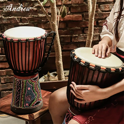Cega cho trẻ sơ sinh trống tay trống châu Phi trẻ em mẫu giáo tiêu chuẩn 8 inch 10 inch cho người mới bắt đầu học nhạc cụ trống tay Lệ Giang - Nhạc cụ phương Tây