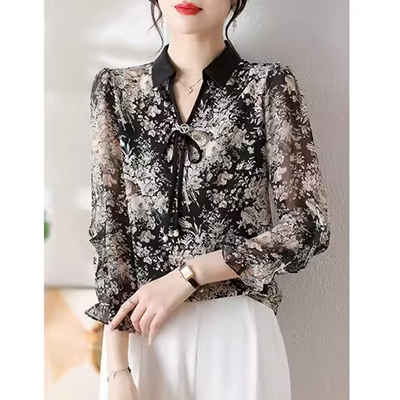 Quần áo ngày của mẹ trung niên và người cao tuổi Áo len dệt kim 40-50 tuổi áo sơ mi nhỏ hàng đầu cho mẹ mùa hè áo thun ngắn tay - Phụ nữ cao cấp