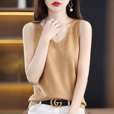 Kẹp áo vest nữ mùa hè mỏng năm 2020 mới của phụ nữ cotton lanh hàng đầu mỏng không tay áo khoác vest linen ngắn - Áo vest