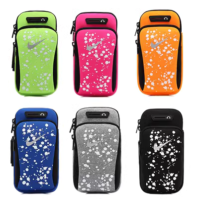 Gửi dây đeo cổ tay 6 inch cánh tay tay áo cổ tay chạy thể thao túi điện thoại di động túi đeo tay nam và nữ tập thể dục túi điện thoại di động Apple PLUS - Túi xách