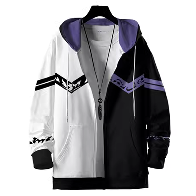 Dark men cá tính áo gió dài giữa áo choàng sát thủ tối màu áo hoodie cộng với kích cỡ áo khoác học sinh - Áo gió
