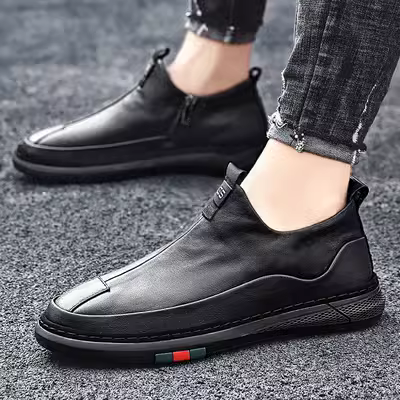 Boots nam mùa thu và mùa đông mới giày nam cao cấp giày cao cổ giày da nam cao cấp giày nam giày da nam hàn quốc - Giay cao