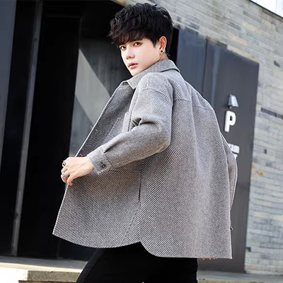 2020 mùa đông mới của phụ nữ châu Âu và Mỹ thời trang cao cấp ren-up áo khoác cashmere hai mặt - Trung bình và dài Coat