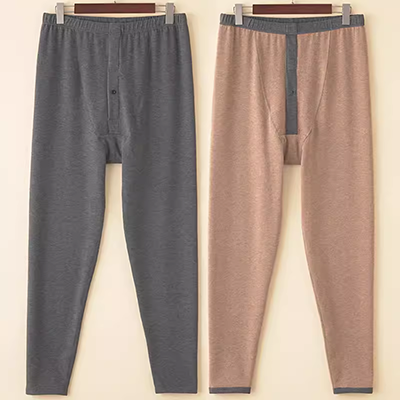 Quần mùa thu nam cộng với quần nhung cotton dày Quần ống loe co giãn quần legging nam mùa thu và mùa đông quần ấm - Quần nóng lên