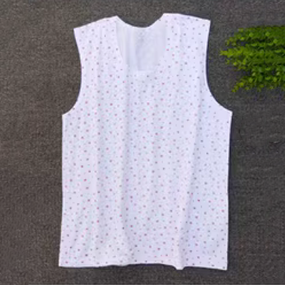 Bà già trên 60 tuổi mặc vest bà già mặc áo lót không tay hở đáy áo trung niên và cao tuổi mùa hè - Áo vest