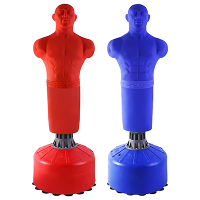 Hình người đấm túi đấm bốc nhà bạt dọc taekwondo tumbler trong nhà cốc hút thiết bị tập thể dục - Taekwondo / Võ thuật / Chiến đấu