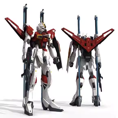 Sword Pulse Gundam mô hình giấy 3D tự làm đồ chơi giáo dục thủ công hình trang trí ngăn xếp - Mô hình giấy