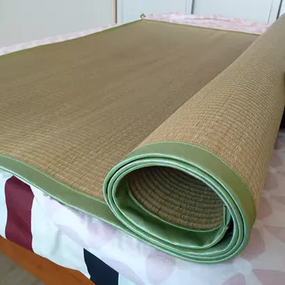 . Thảm cao cấp Giường đôi thẳng chiếu mùa hè 1,5m 1,2m0,9 giường đơn ký túc xá thảm rơm tự nhiên Thảm lau sậy - Thảm mùa hè