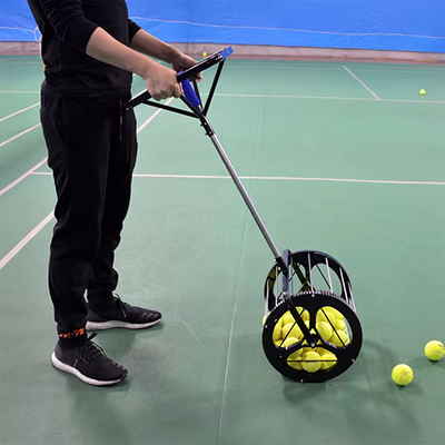 Dụng cụ nhặt bóng tennis chuyên nghiệp nhặt bóng hiện vật nhặt bóng ống huấn luyện viên hộp nhiều bóng tennis giỏ nhặt bóng tự động - Quần vợt