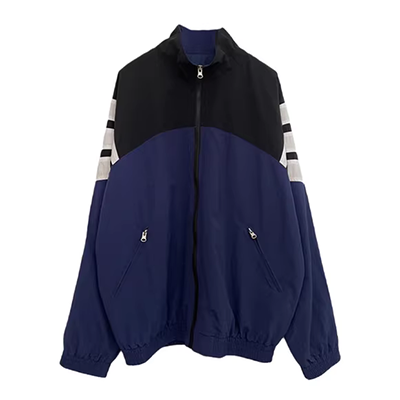 Tôi biết bí mật của bạn Huang Zongze cùng một chiếc áo khoác denim sọc đồng phục bóng chày nam in siêu dày - Đồng phục bóng chày