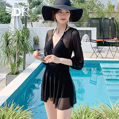 Áo tắm trẻ em nữ Hosa hosa tách đôi áo tắm góc tách quần bé trung và trẻ nhỏ thiết bị bơi chuyên nghiệp mùa hè - Bộ đồ bơi của Kid