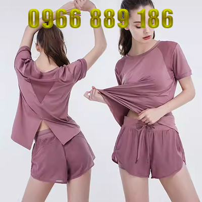 Mùa hè nam giới trung niên và cao tuổi 40-60 tuổi quần tây áo thun ngắn tay cotton rộng rãi size chạy bộ đồ thể thao - Bộ đồ