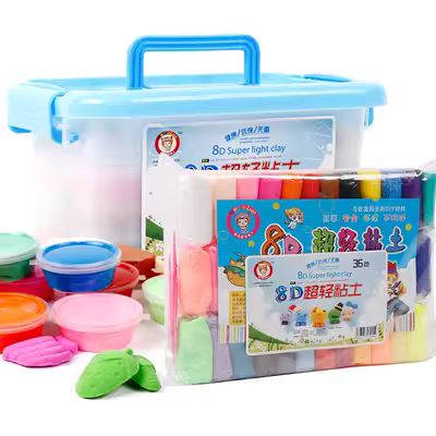 [Giá tăng sau giảm] Đất nặn siêu nhẹ 36 màu dành cho trẻ em Bộ đất nặn 12 màu plasticine an toàn không độc hại bùn đất - Đất sét màu / đất sét / polymer đất sét,