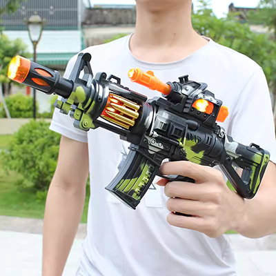 Súng đồ chơi trẻ em nổ súng bắn đạn mềm cậu bé súng bắn trứng mềm bắn tỉa cậu bé 4-5-6 tuổi 7 - Súng đồ chơi trẻ em