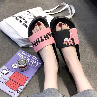 Hàn Quốc dễ thương trong trái cây dép và dép đi trong nhà cô gái trái tim chống trượt nhà tắm nhà tắm giày đế mềm - Trang chủ