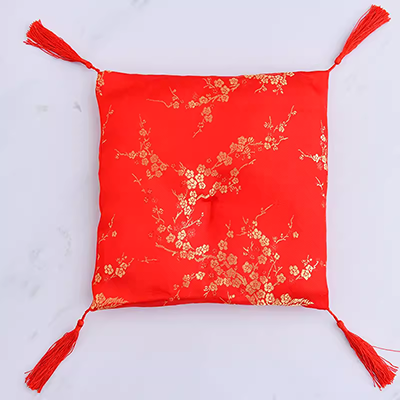 Lucky Cat Trang trí Mat Lucky Red Mat Lucky Cat Bib Plum Blossom Mat Trang trí Mat Trang trí Bib - Khăn quàng cổ / khăn quàng cổ