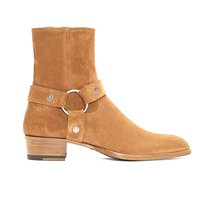Spring all-match one-step Martin boots nam phiên bản Hàn Quốc dậy sóng trào lưu giày, boot cổ ngắn, Chelsea boots da mũi nhọn - Kính đeo mắt kính
