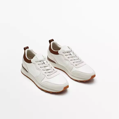 Thanh niên phiên bản low-top vô hình tăng 3 cm Giày Lok Fu hợp thời trang nam 2019 giày thể thao da thường không thấm nước - Giày thấp