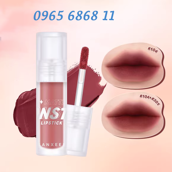 Hộp quà trang điểm giá rẻ với gương tô son bóng kính học sinh son bóng môi bóng miệng giáo viên mới bắt đầu học giá rẻ - Son bóng / Liquid Rouge