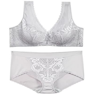 Yazhu đồ lót phụ nữ cotton kháng khuẩn cộng với kích thước chất béo mm đồ lót phụ nữ sexy ren tam giác đồ lót phụ nữ thực vật nhuộm - Giống cái